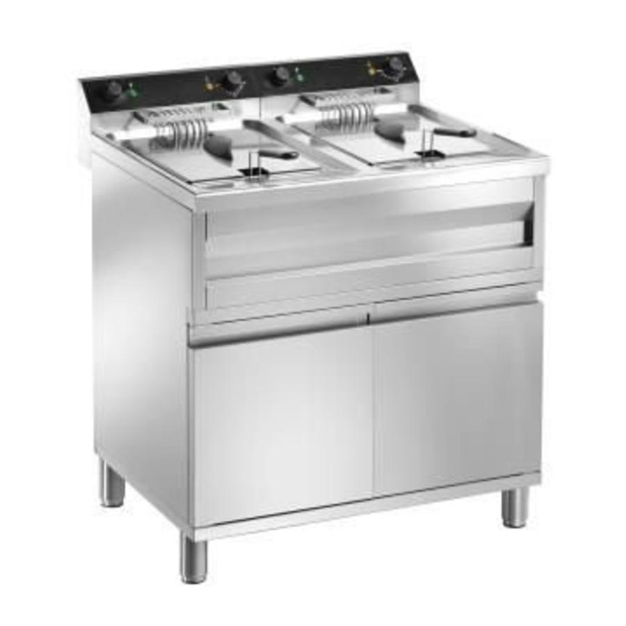 Fritteuse mit Untergestell - 2 x 12 Liter