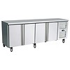 Saro Cooling Table Stainless Steel 4 Doors | 223 x 70 x 89/95 cm