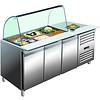 Saro Luxurious Saladette with glass top