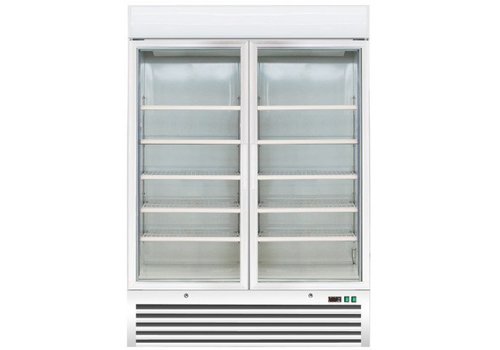  Saro Horeca Freezer Cabinets White with 2 glass doors 