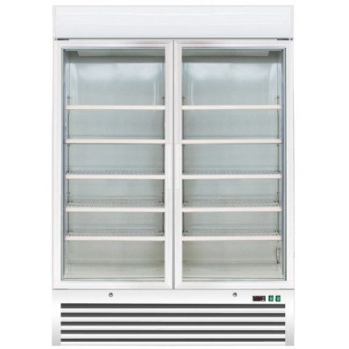  Saro Congélateurs de restauration blancs avec 2 portes vitrées 