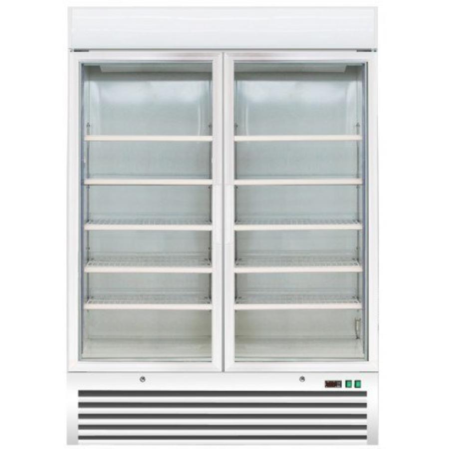 Horeca Freezer Cabinets White with 2 glass doors