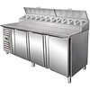 Saro Pizzawerkbank met 3 deuren | 60x40 cm roosters