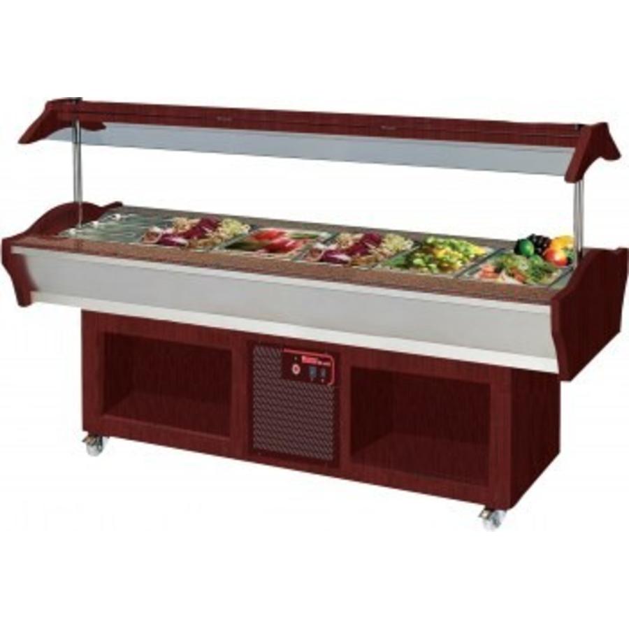 Cooling Buffet Island Model MARYAM 6 Mahogany