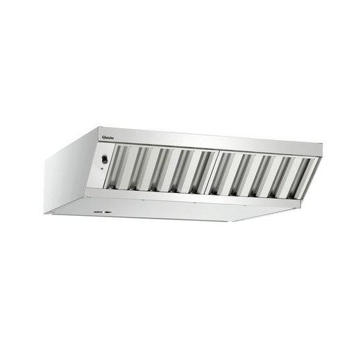  Bartscher Dunstabzugshaube für Kombidämpfer | 90x87,5x23 cm 