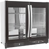 Combisteel Bar Cooler Black | 2 Full Glass Doors | 198L