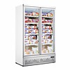 Combisteel Freezer | 2 Glass doors | 1000L