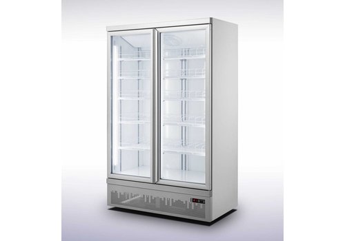  Combisteel Wall refrigerator | 2 Glass doors | 1000L 