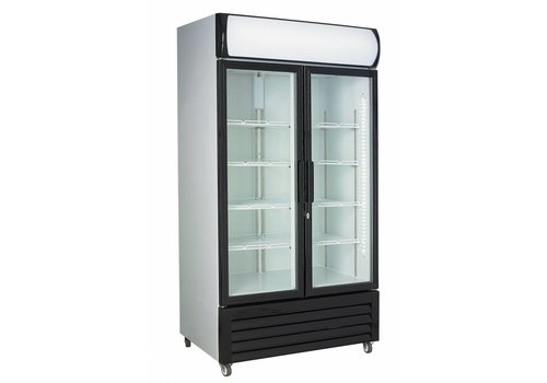  Combisteel réfrigérateur | 2 portes vitrées | 670L 