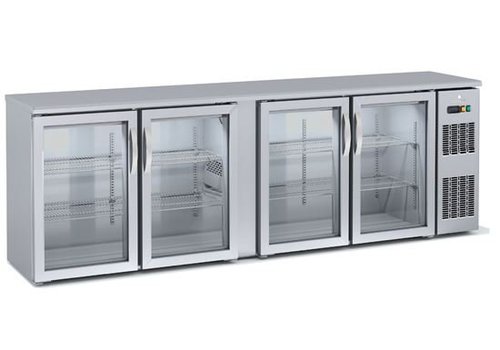  Coreco Backbar-Kühlschrank | Glas | 4 Türen 