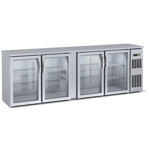  Coreco Backbar-Kühlschrank | Glas | 4 Türen 