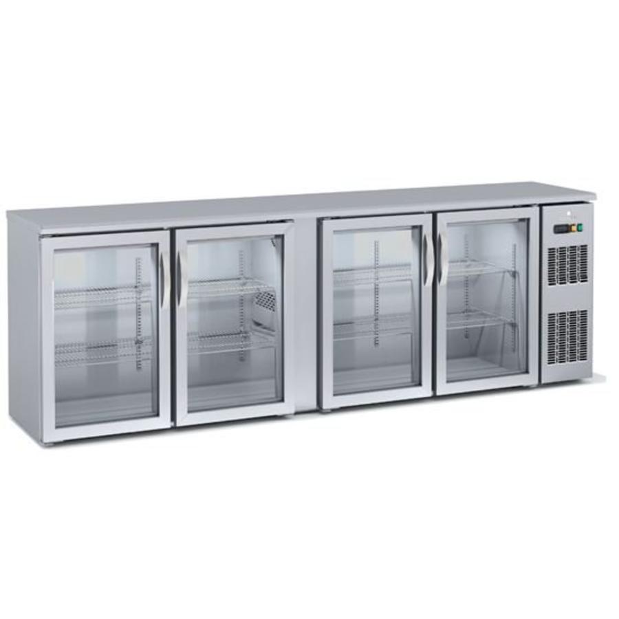 Backbar-Kühlschrank | Glas | 4 Türen