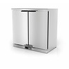 Coreco Backbar | Forced action refrigerator | stainless steel | 2 doors