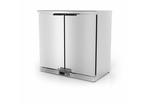  Coreco Back bar | Forced Fridge | stainless steel | 2 doors 