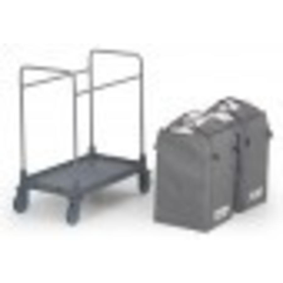 Chariot à sacs à linge ProCart | Acier inoxydable