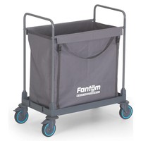 Chariot porte-sacs à linge | Célibataire | Acier inoxydable