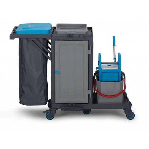  Combisteel Chariot de nettoyage| plastique| Professionnel | sac poubelle 