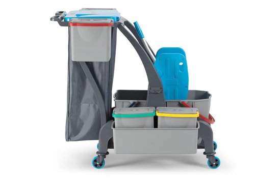  Combisteel Chariot de nettoyage | sac poubelle | étendu 