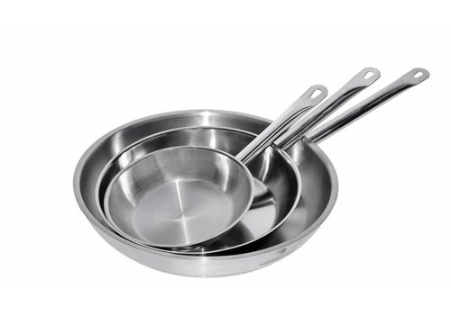  Combisteel frying pan | stainless steel | 3 Formats 