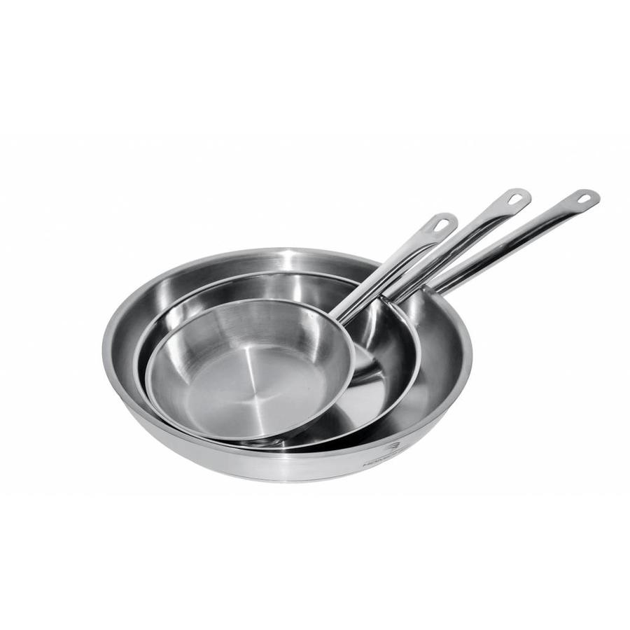 frying pan | stainless steel | 3 sizes