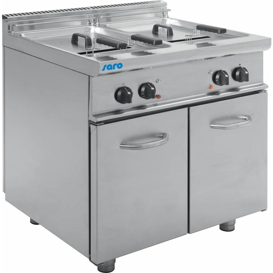 Double professional deep fryer 2 x 13 Liter | 400V