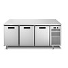 Afinox Refrigerated workbench - Linear | 3 doors | With worktop