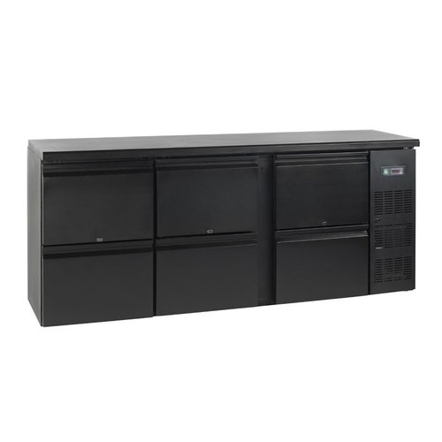  HorecaTraders Bar counter with 6 drawers - LUXURY SERIES 