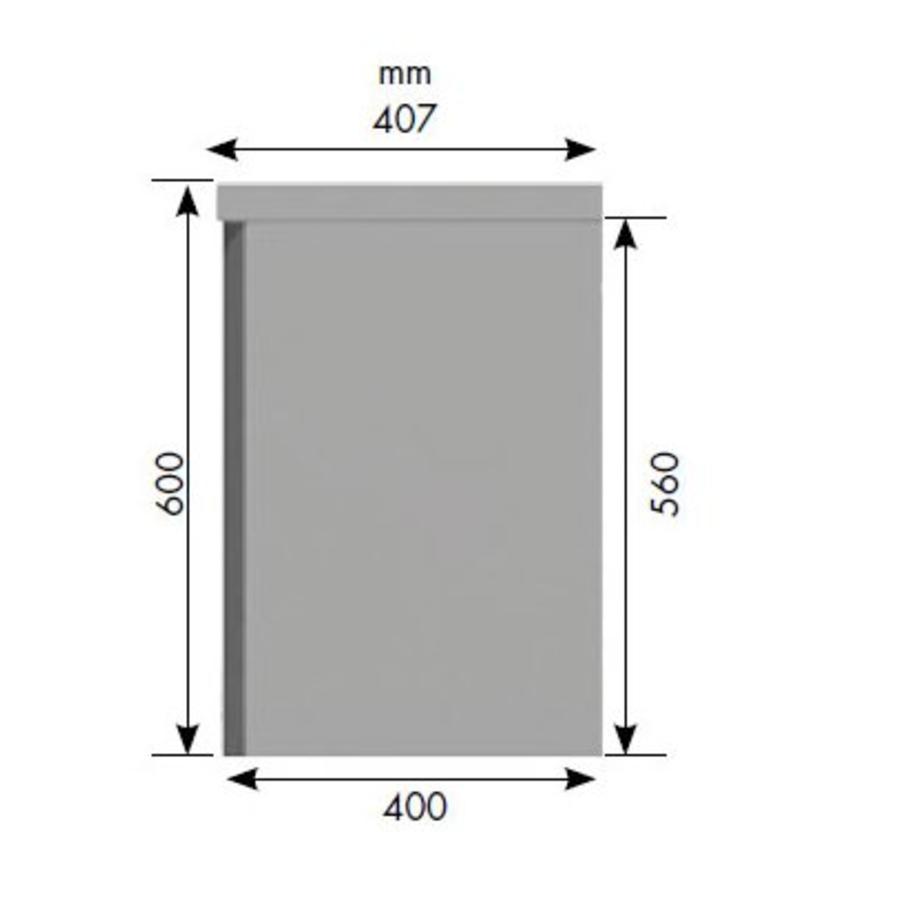 Wandkast met schuifdeuren RVS 304L | 20x47x56