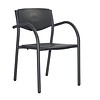 chaise de patio gris/noir (8 pièces)