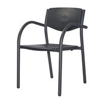 patio chair grey/black (8 pieces)