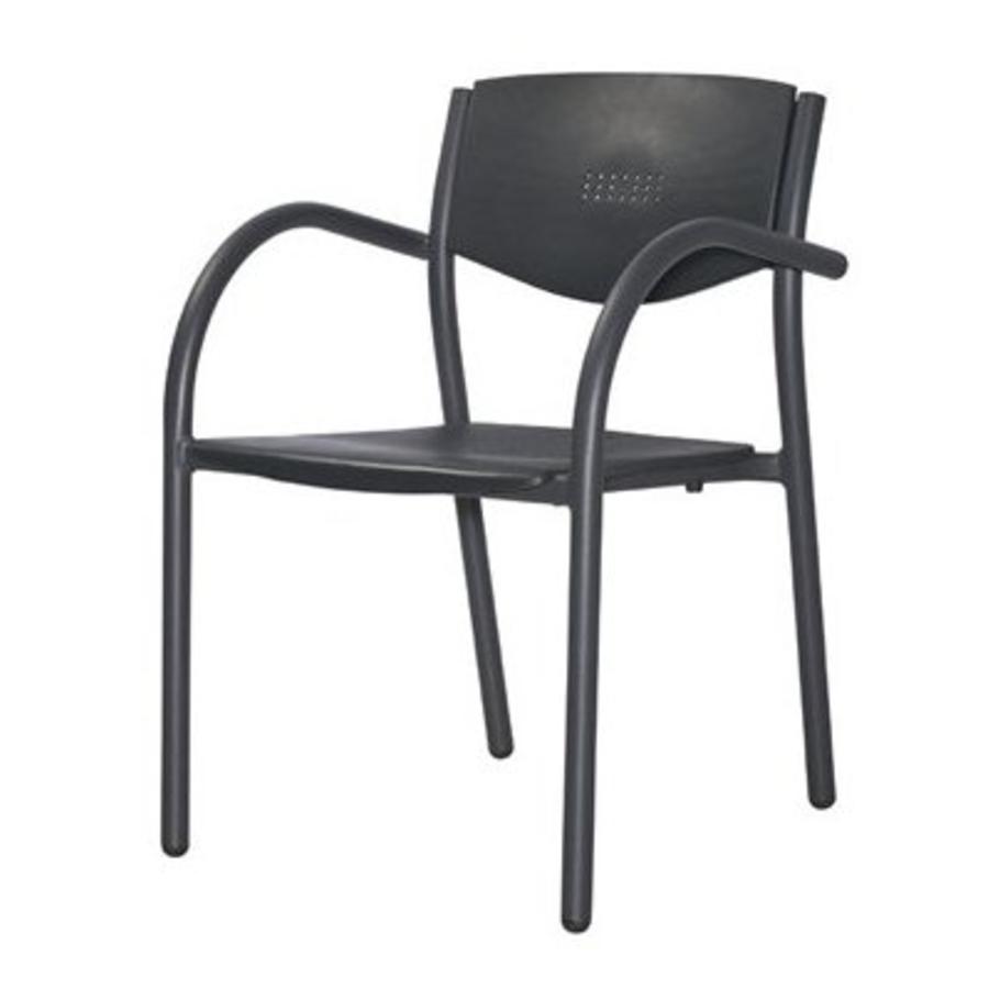 chaise de patio gris/noir (8 pièces)