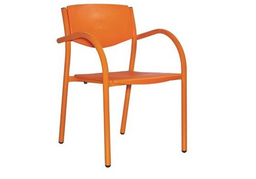  HorecaTraders Terrassenstuhl orange (8 Stück) 