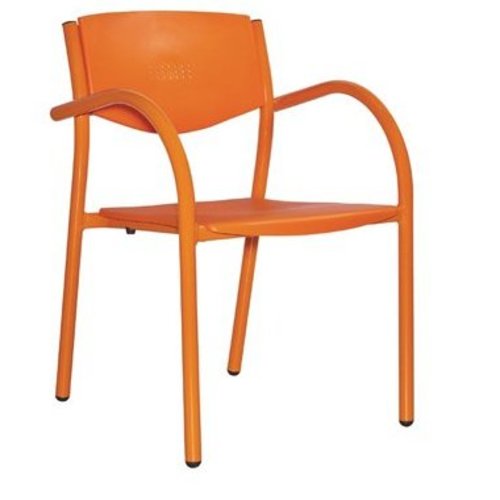  HorecaTraders Terrassenstuhl orange (8 Stück) 