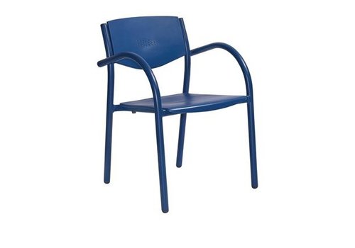  HorecaTraders Terrassenstuhl blau (8 Stück) 