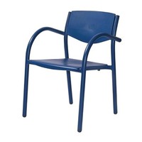 chaise de patio bleue (8 pièces)