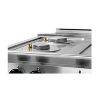 Cuisinière à gaz avec four électrique | 6 brûleurs