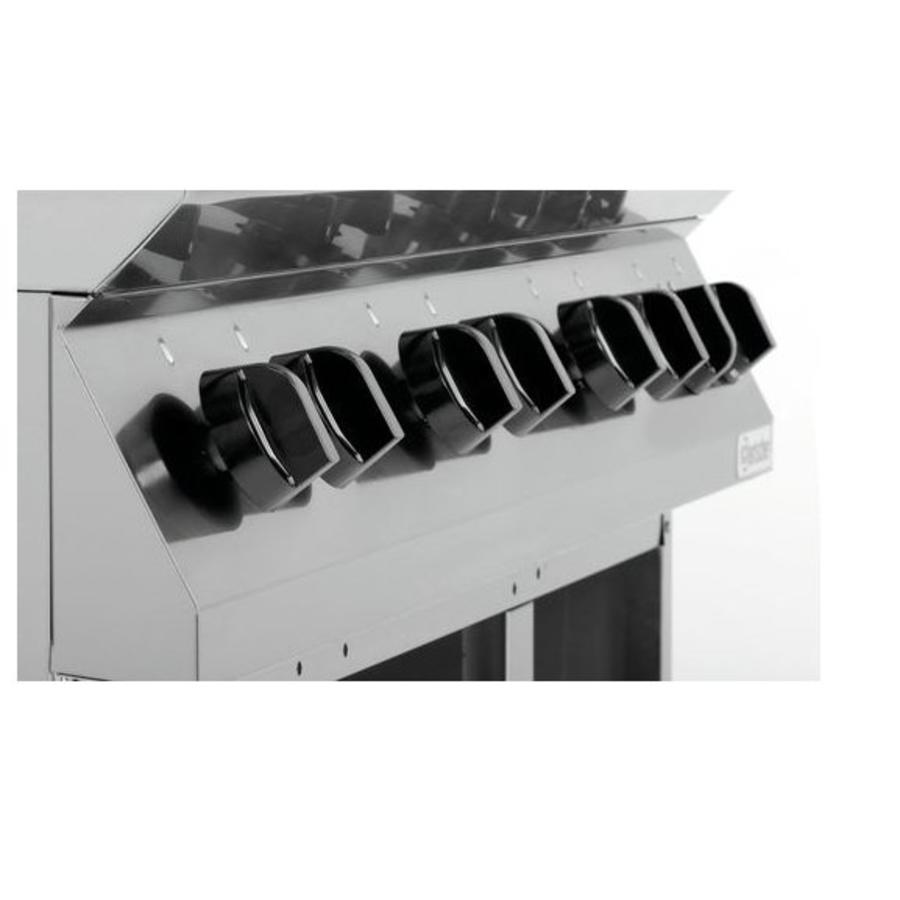 Cuisinière à gaz avec four électrique | 6 brûleurs