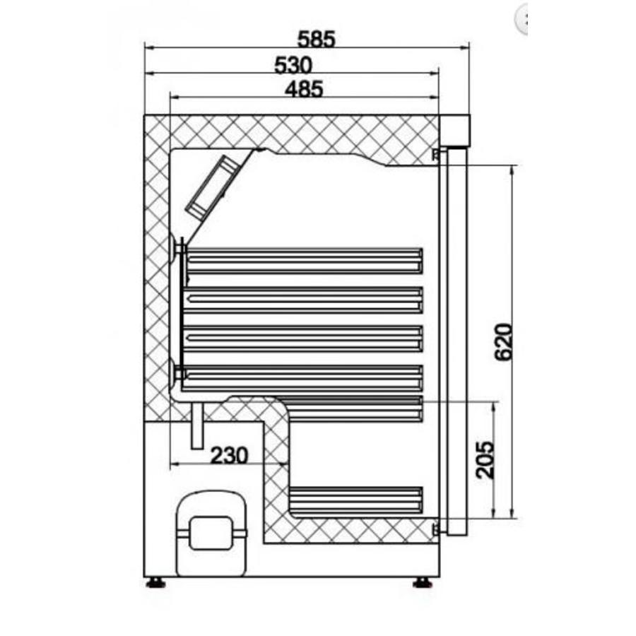 Réfrigérateur statique | Blanc | 130 litres | 1 porte