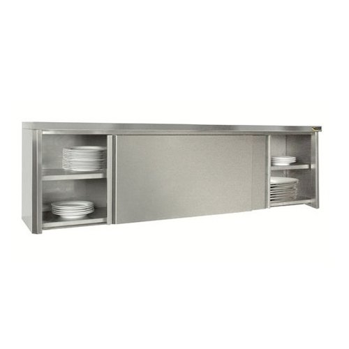  HorecaTraders Armoire murale avec portes coulissantes en acier inoxydable 304L | 22x47x56 