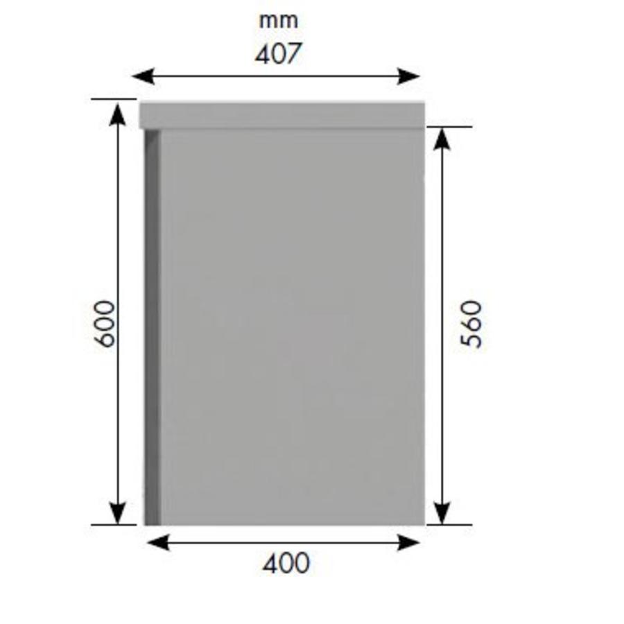 Hängeschrank mit Schiebetüren Edelstahl 304L | 22x47x56