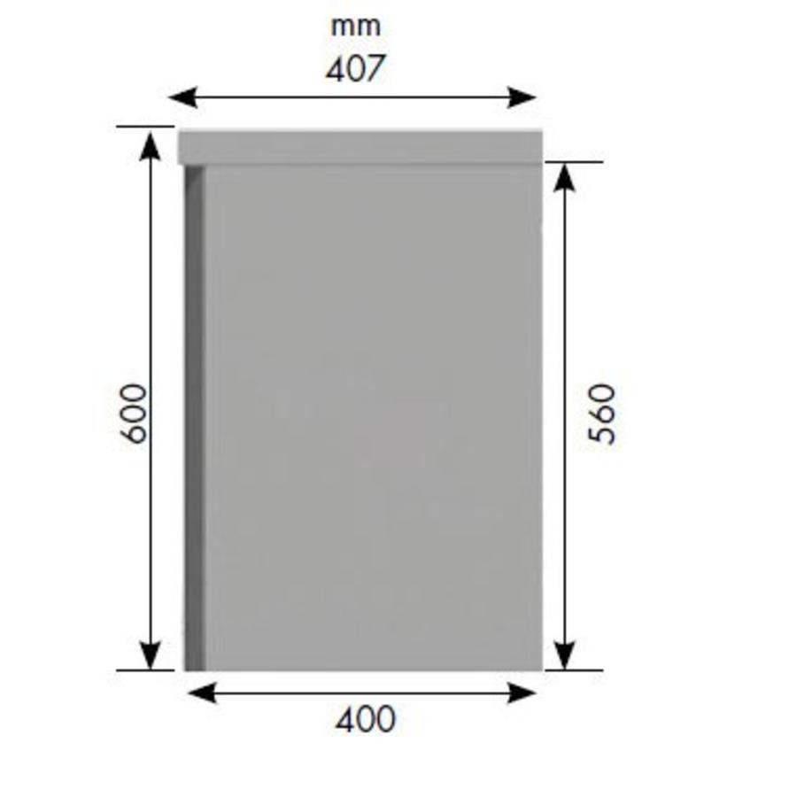 Wandkast met schuifdeuren RVS 304L | 22x47x56