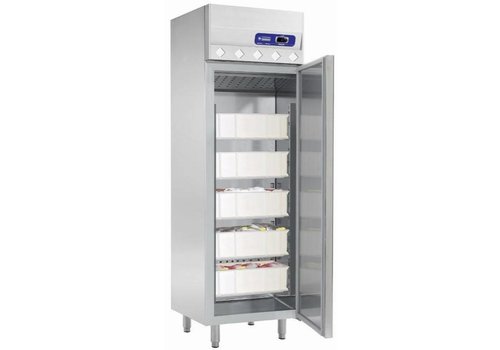  HorecaTraders Réfrigérateur professionnel en acier inoxydable pour la conservation du poisson - 402 litres 
