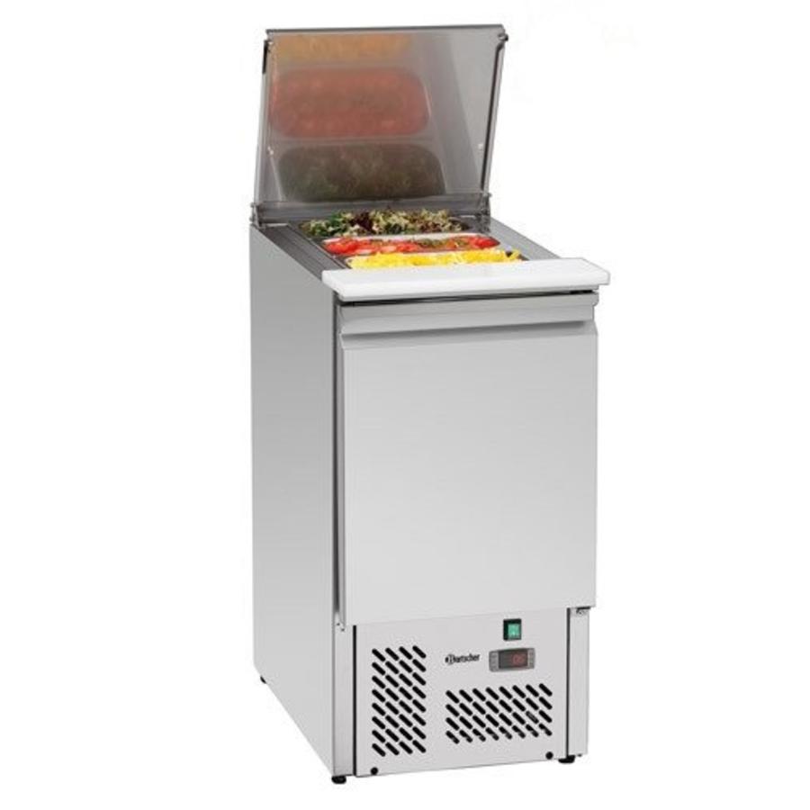 Saladette 1/1 GN avec 1 porte, avec évaporateur isolé