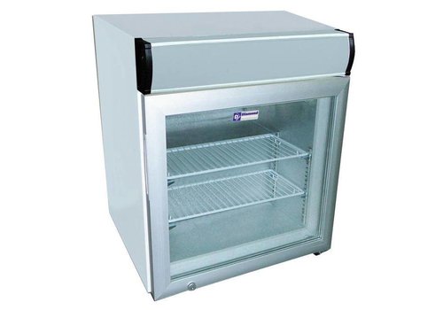  HorecaTraders Tabletop Freezer with Glass Door | 55 liters 