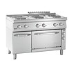 Bartscher Cuisinière électrique avec 6 plaques de cuisson et four électrique 1/1 GN