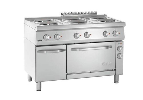  Bartscher Electric stove with 6 hotplates and electric oven 1/1 GN 