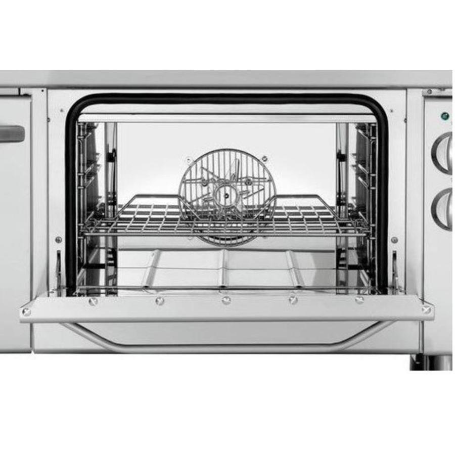 Cuisinière électrique avec 6 plaques de cuisson et four électrique 1/1 GN