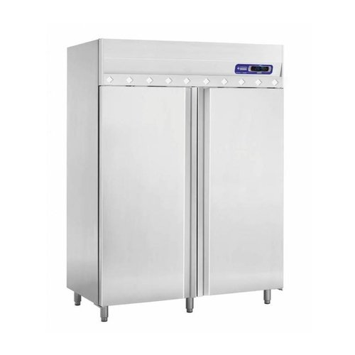  HorecaTraders Kühlschrank | Edelstahl | 2 Türen | 1405 Liter 