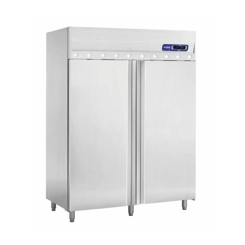  HorecaTraders refrigerator | stainless steel | 2 doors | 1405 liters 