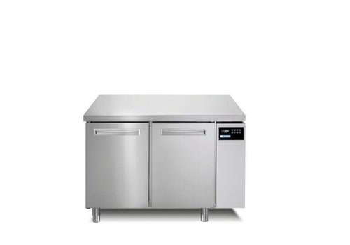  Afinox Établi réfrigéré Spring en acier inoxydable 2 portes | 131x80x90CM 